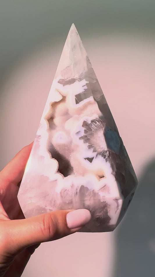 Achat-Diamant aus Brasilien – 17,5 cm | 1,23 kg 🤍
