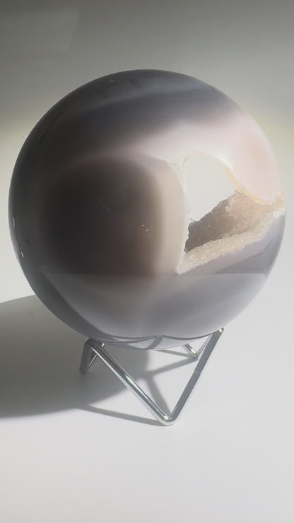 Unglaublich schöne Achat Kugel aus Brasilien – 11.5 cm
