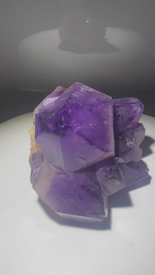 Exklusiver Kongo-Amethyst 12 cm – 1.24 kg mit riesigen Spitzen 💜