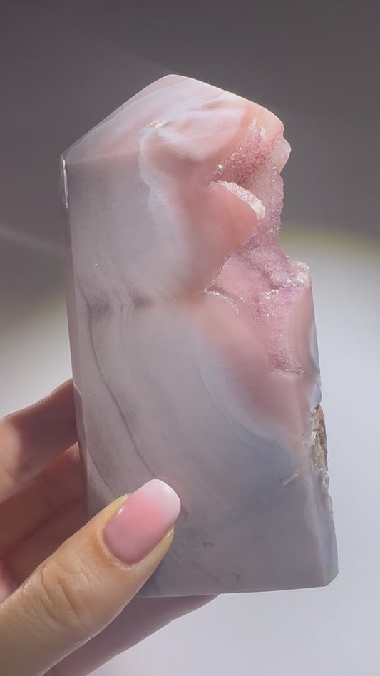 Pink Amethyst Kristall 13 cm – Rosa Heilstein, Brasilien