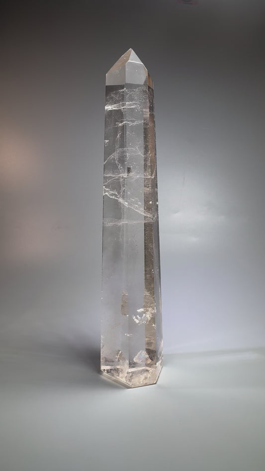 Bergkristallspitze (ultra klar!) - 27cm, 988g