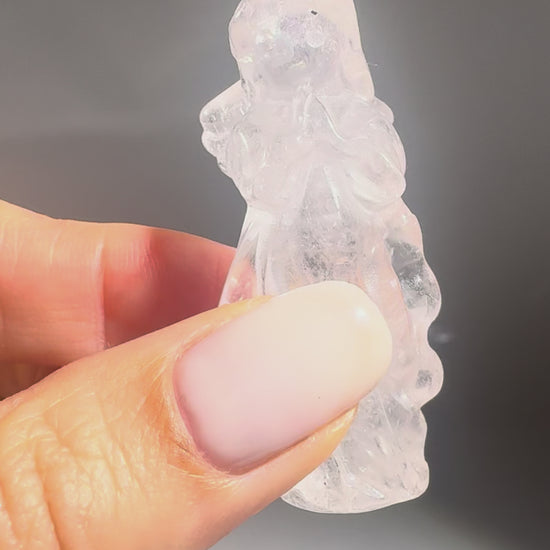 Bergkristall Engel kaufen – Handmade 5 cm | UNIQUE CRYSTALS Schweiz
