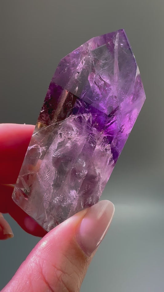 Phantom Amethyst with Ametrine & Hollandite Inclusions – Ultra-Rare Museum Piece