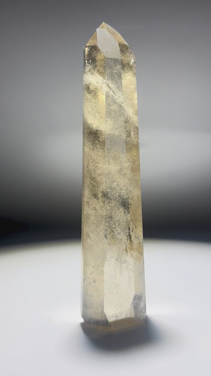 Natur-Citrin 13 cm – 132 g 🍯 Extra klare Premium Qualität Brasilien